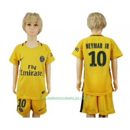 Camisola Paris Saint-Germain Neymar Jr 10 Criança Equipamento Alternativa 2017-2018 Manga Curta